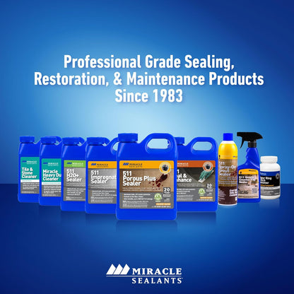 Miracle Sealants Miracle Heavy Duty Non-Acidic Cleaner, Tile & Stone Cleaner & Grout Haze Remover, Quart