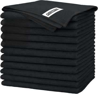 FIXSMITH Microfiber Cleaning Cloth - Pack of 8, Size: 12 x 16 in, Multi-Functional Cleaning Towels, Highly Absorbent Cleaning Rags, Lint-Free, Streak-Free Cleaning Cloths for Car Kitchen Home