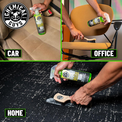 Chemical Guys Foaming Citrus Fabric Clean Carpet & Upholstery Cleaner - Car Carpet Cleaner Spray for Seats and Floor Mats, Removes Stains &Odors, Safe for Cars, Home and Office, 16 oz Citrus Scent