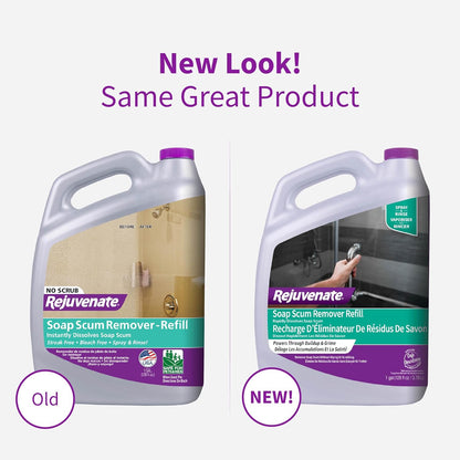 Rejuvenate Soap Scum Remover Easily Dissolves Soap Scum Without Scrubbing, 24 Ounces