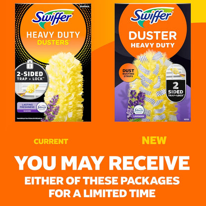 Swiffer Dusters Heavy Duty, Multi-Surface Duster Refills for Cleaning, Lavender, 6 Count