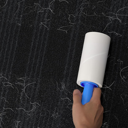 Large Lint Rollers for Carpet, 9.45'' Sticky Rollers for Floor with 360 Sheets, Extendable Long Handle Sticky Mop for Cleaning Couch, Curtains, Cars, Clothing, and Pet Hair