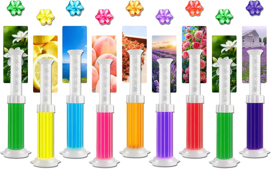 Toilet Bowl Cleaner Gel Stamp Kit, 117 Count, 9 Scents,bathroom Air Freshener (9)