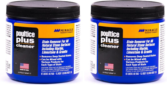 Miracle Sealants Poultice Plus Stain Remover for Countertops, Tile, Stone & Masonry, 1 lb, 3 Pack