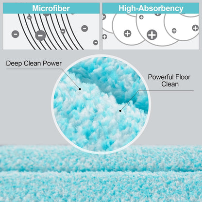 JOYMOOP 18 Inch Dust Mop for Hardwood Floors, Heavy Duty Industrial Wet Dry Mops with Telescopic Handle, Includes 5 Microfiber Mop Pads