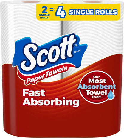 Scott Paper Towels, Choose-A-Sheet, 30 Double Rolls = 60 Regular Rolls (108 Sheets Per Roll)