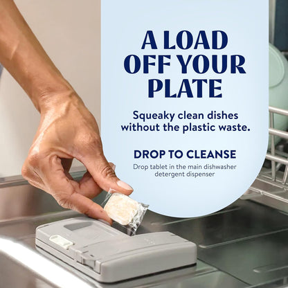 Cleancult Ultra Power Dishwasher Detergent Pods for Sparkling Streak-Free Shine, All-In-One, No Plastic Waste, 32 Count