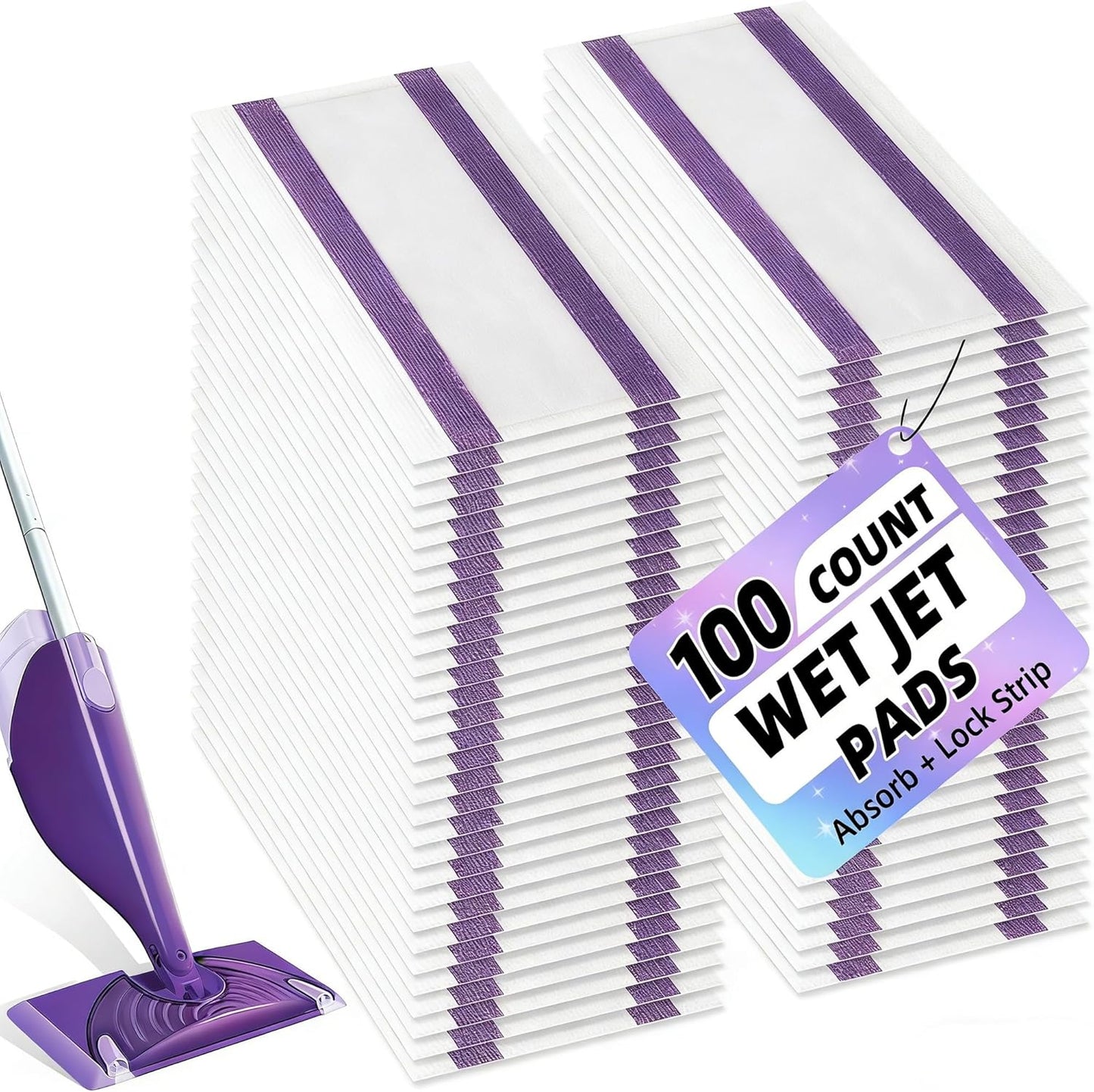 60PCS Disposable Mopping Pads Refills for Swiffer PowerMop,Replacement with Swiffer Power Mop Refills for Swiffer Power Mop Pads Multi-Surface for Floor Cleaning