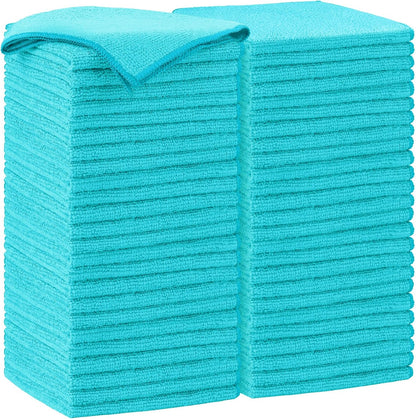 AIDEA Microfiber Cleaning Cloth-50PK, Soft Microfiber Towels for Cars, Absorbent Cleaning Rags, Lint-Free Streak-Free Wash Cloths for House, Kitchen, Window(12in.x12in)