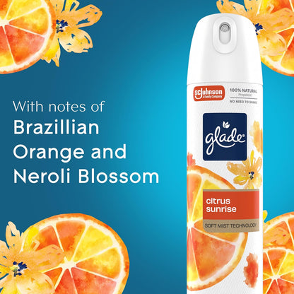 Glade Air Freshener Room Spray, Clean Linen Scent, Odor Fighting to Deliver Long Lasting Freshness, 7.3 Oz, 6 Count