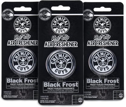 Chemical Guys Black Frost Air Premium Car Air Freshener Spray & Odor Eliminator - Crisp Masculine Scent Spray for Trucks, SUVs, RVs, and Motorcycles - Use in Home, Office, or Garage, 16 oz Bottle