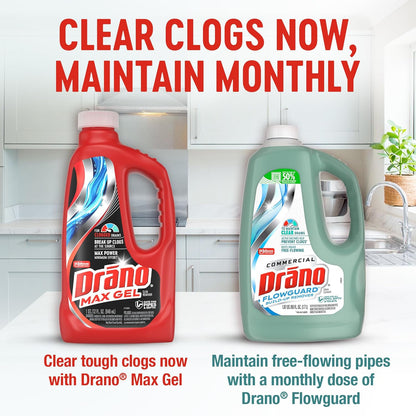 Drano Max Gel Clog Remover, 80 oz