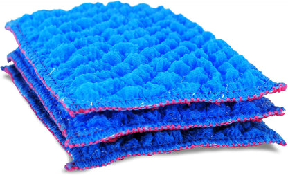 Durable Dish Cloth for Washing Dishes - Reusable Scouring Pad- Sponge Alternative for Non-Scratch Cleaning - for Dishes, Tiles, Floor and Other Surfaces - Pack of 3