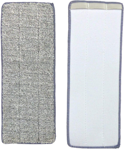 Bulletproof Microfiber Mop Replacement Heads - 5 Pack Washable Pads for Floor Cleaning Compatible with Tethys,Joy Moop & Most 11” - 13” Flat Squeeze Mops for Wet/Dry Mopping, Sanitizing, Scrubbing