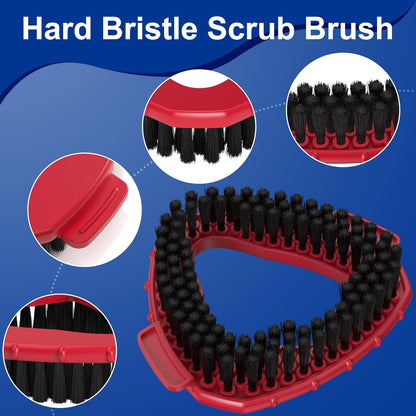 Replacement Scrub Brush for O-Cedar 2-Tank System, 4.4" Triangular Spin Mop Scrubber Head, Heavy-Duty Stiff Bristle Cleaning Brush for Tile, Grout, Bathroom, Kitchen & Floors