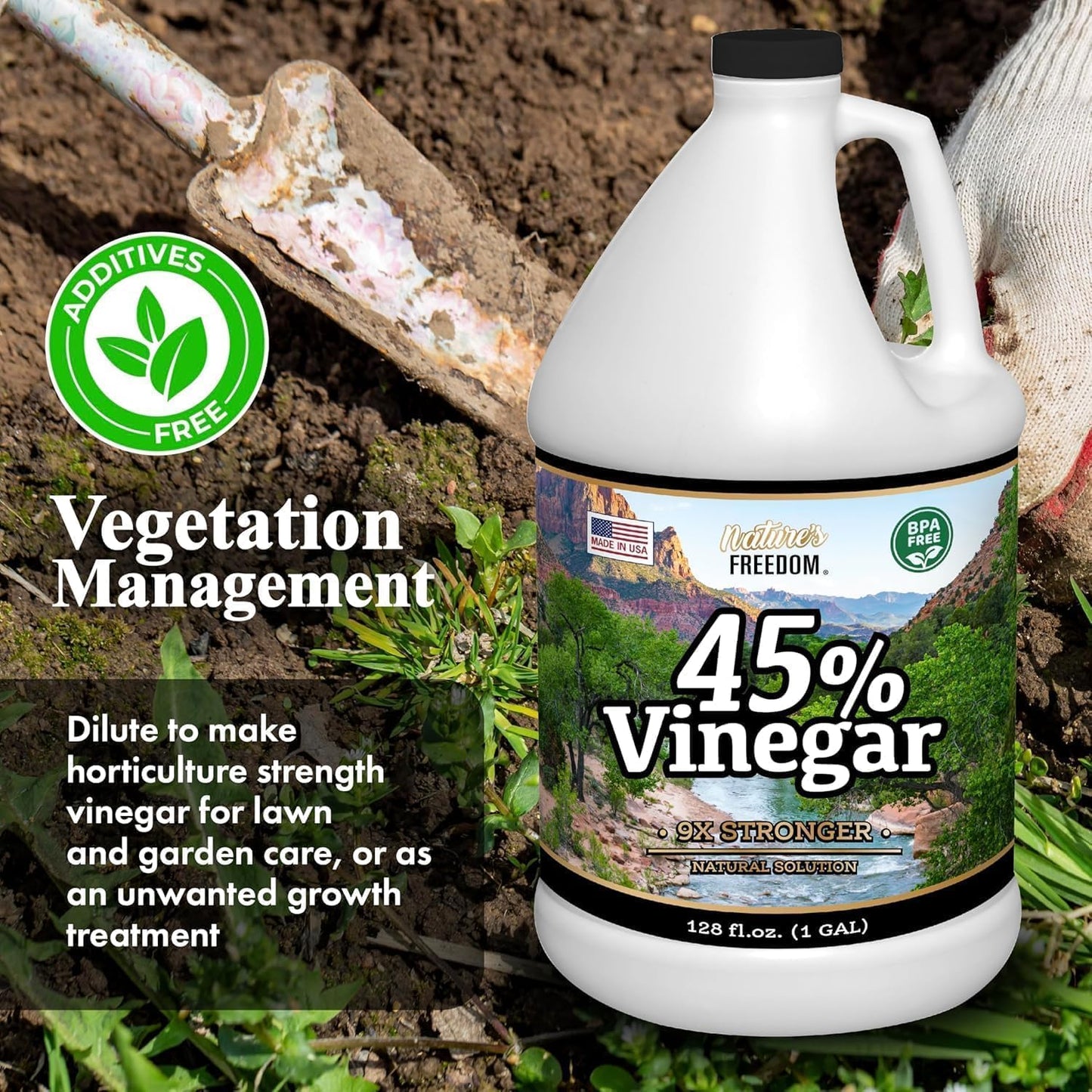Nature's Freedom 45% Vinegar (2 Gallon)