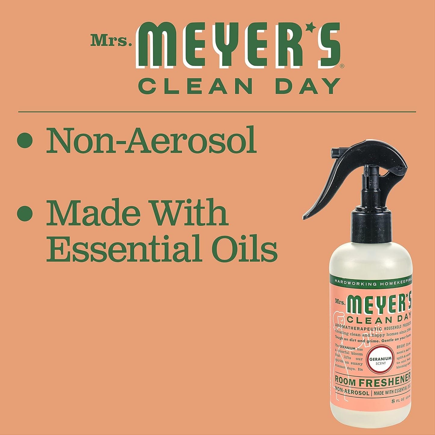 MRS. MEYER'S CLEAN DAY Room Spray, Lemon Verbena Scent, 8 Fl Oz Bottle