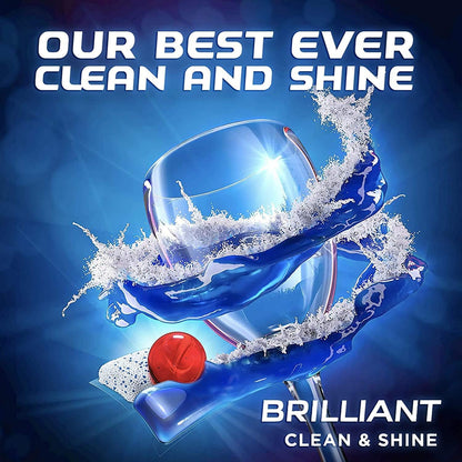 Finish Quantum Infinity Shine - 70 Count - Dishwasher Detergent - Powerball - Our Best Ever Clean and Shine, Dishwashing Tablets & Jet-Dry Rinse Aid, 8.45oz, Dishwasher Rinse Agent & Drying Agent