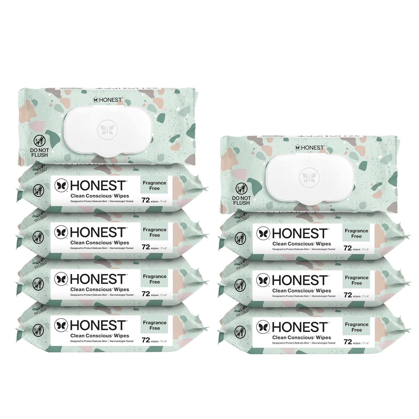 The Honest Company Hypoallergenic Multi-Use Baby Wipes for Sensitive Baby Skin, Rose Blossom, 60 Count