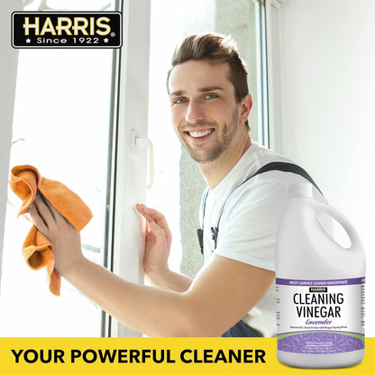 Harris Multi-Purpose Vinegar Household Surface Cleaner, Orange Scent, 128oz, Easy Pour Funnel Included