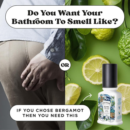 Poo-Pourri Before-You-Go Toilet Spray, Fresh Sea Salt, 4 Fl Oz, Up to 200 Uses, Bathroom Odor Deodorizer, Plant-Based with Essential Oils, for Home or Work, Sea Salt, Bergamot & Eucalyptus Scent
