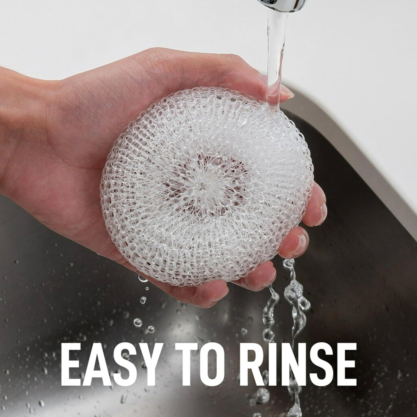 Scotch-Brite Greener Clean Recycled Scrubbing Circles, 3 Dish Scrubbers for Cleaning Kitchen & Scrubbing Fruits or Veggies, Safe on Nonstick Pots and Pans, Glassware