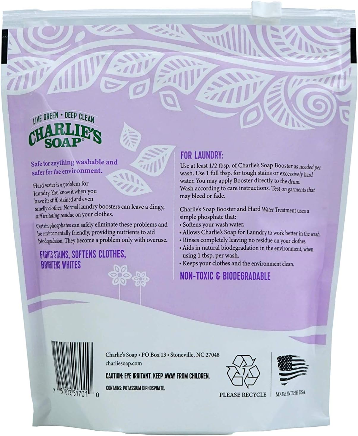 Charlie's Soap - Laundry Booster and Hard Water Treatment (6-Pack)