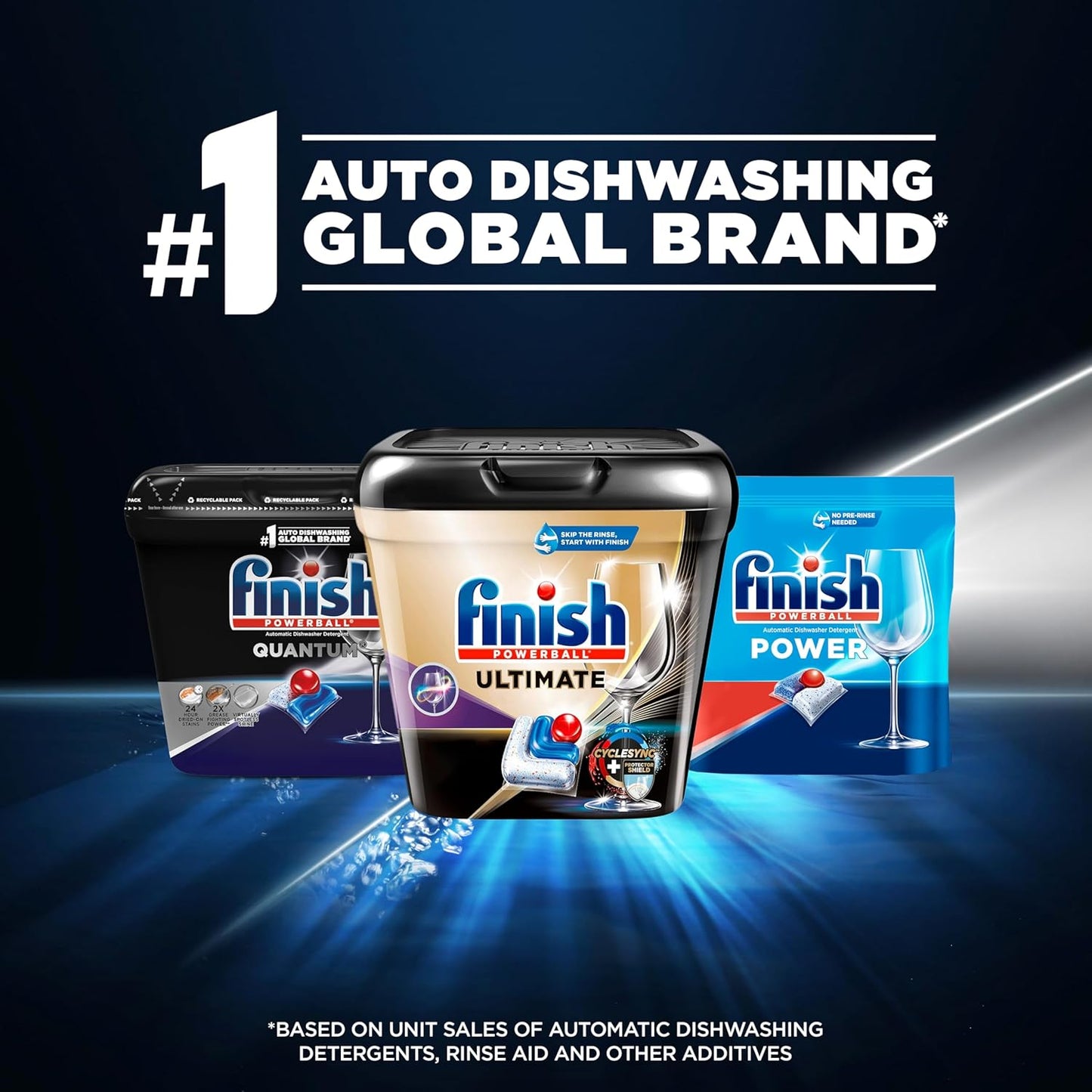 Finish Quantum Dishwasher Pods, No Pre-Rinse Dishwasher Detergent Soap Removes 24HR Dried-On Stain and Grease, Leaving a Virtually Spotless Shine, 22 Count