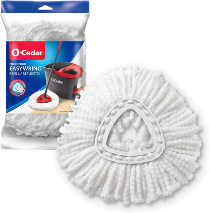 O-Cedar EasyWring Spin Mop Microfiber Refill, White Packaging May Vary