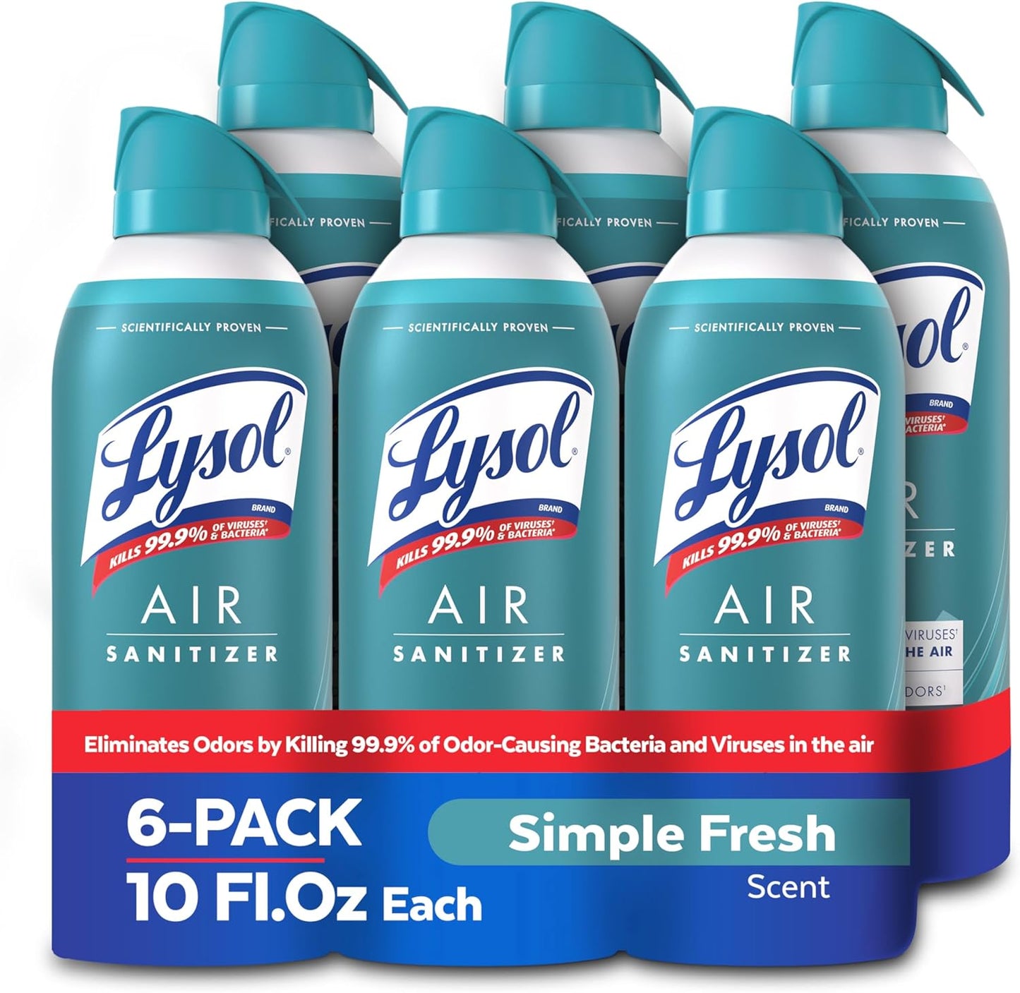 Lysol Bundle containing x2 Lysol Disinfectant Spray for Hard and Soft Surfaces, Crisp Linen, 19 Fl. Oz + Lysol Air Sanitizer Spray, For Air Sanitization and Odor Elimination, White Linen, 10 Fl. Oz