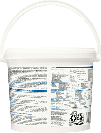 Clorox Healthcare VersaSure Cleaner Disinfectant Wipes, 12" x 12", 110 Count Bucket (Package May Vary)