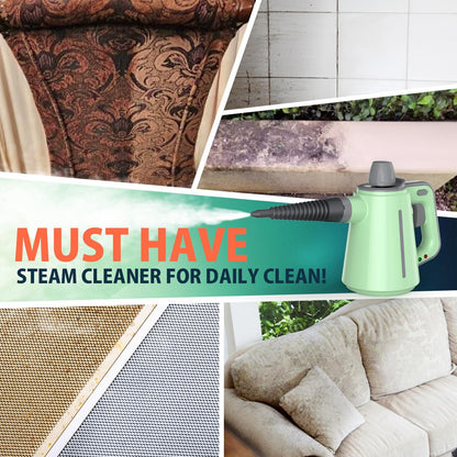 Steam Cleaner for Bathroom & Kitchen, Handheld High Temp Steam Cleaner with Safety Lock, Chemical-Free Steamer for Deep Cleaning Tile, Grout, Shower, Stove & Sink, 10 Accessories for Home, Couch & Car