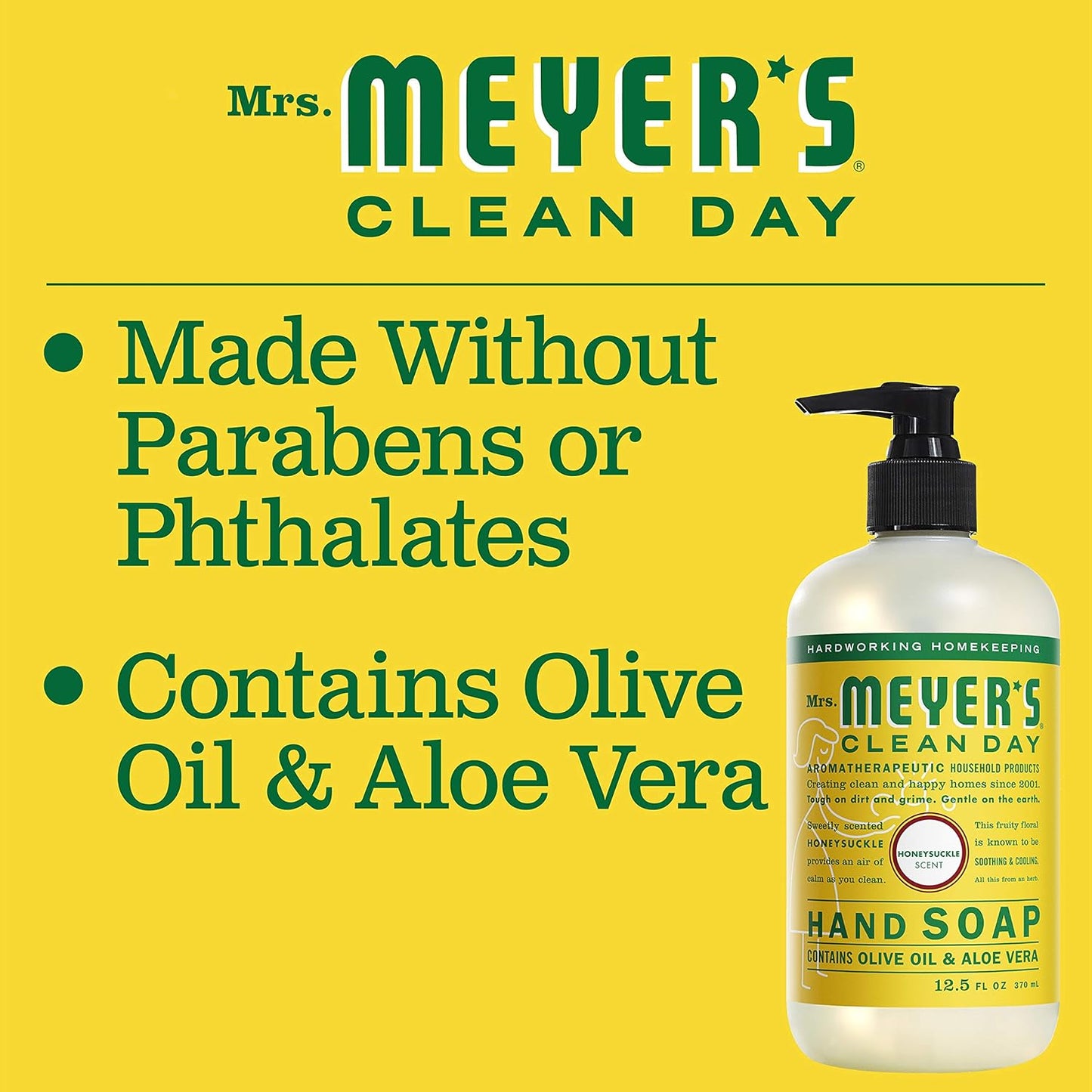 Mrs. MEYER'S Kitchen Set, Dish Soap, Hand Soap, and Multi-Surface Cleaner, 3 CT (Snowdrop)