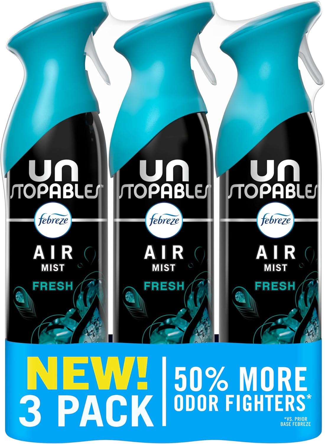 Febreze Air Mist, Air Freshener Spray, Odor Fighting Room Spray, Deodorizer for Home Bathroom Kitchen Office Apartment Dorm Room Classroom, Downy Calm Lavender & Vanilla Bean Scent, 8.1oz (Pack of 3)