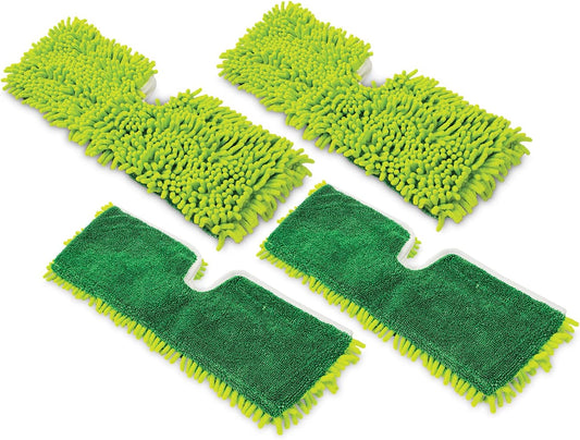 Libman 18" 2-Sided Microfiber Dust Mop, Double Sided Dry Wet Mops for Floor Cleaning, Hardwood, Laminate, Tile Cleaner, 360 Degree Swivel Head, 49” Long Handle