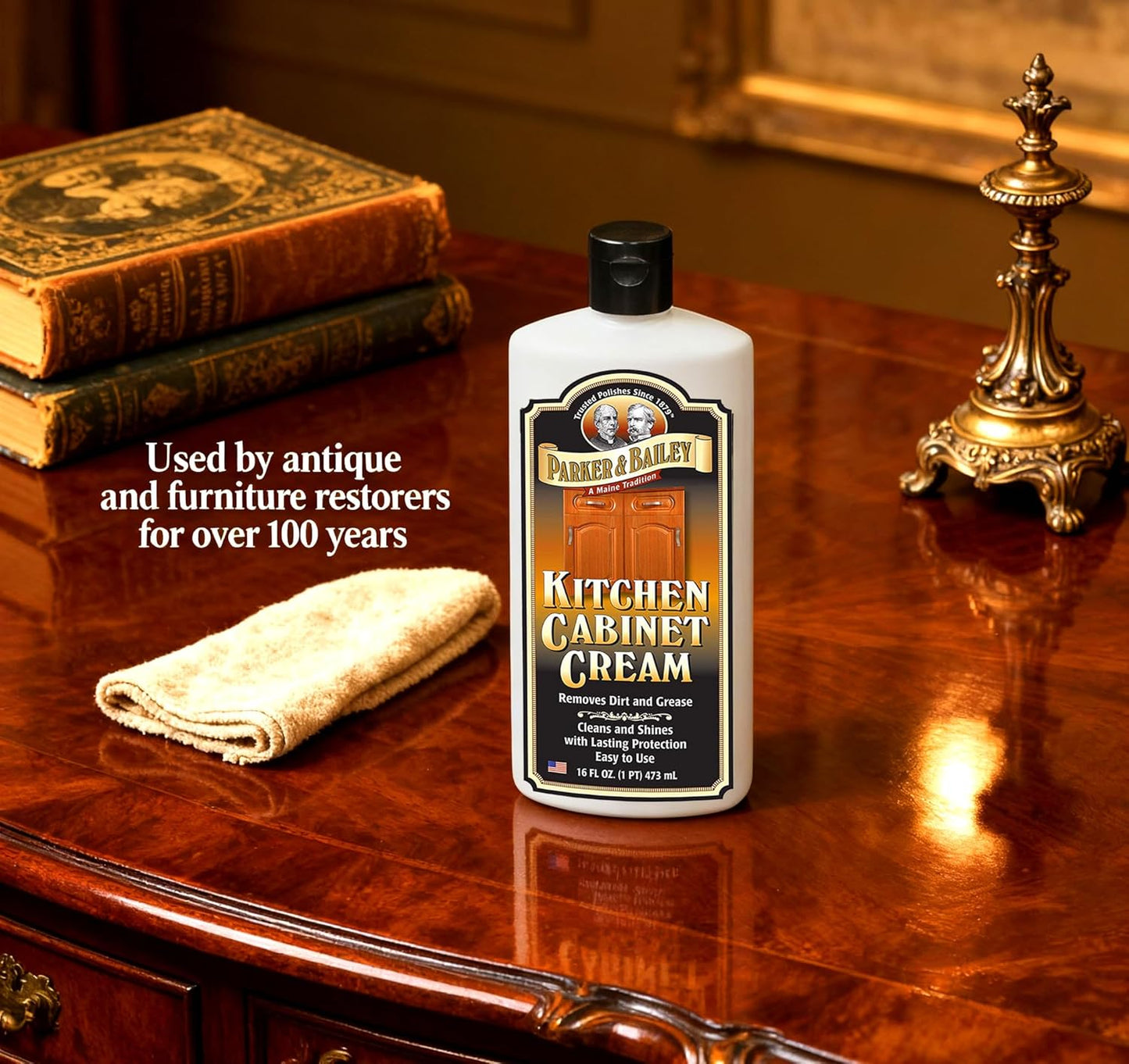 Parker and Bailey Kitchen Cabinet Cream-Wood Cleaner-Grease Remover 16 oz (1)