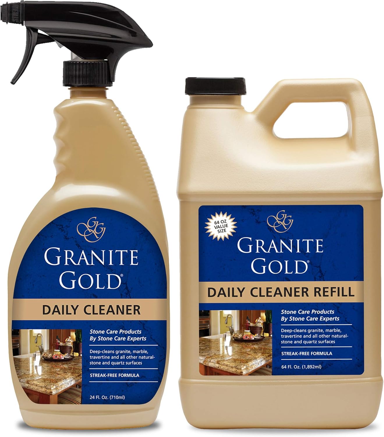 Granite Gold Daily Cleaner for Granite, Marble & Other Natural Stone & Quartz Surfaces, 32 Ounces