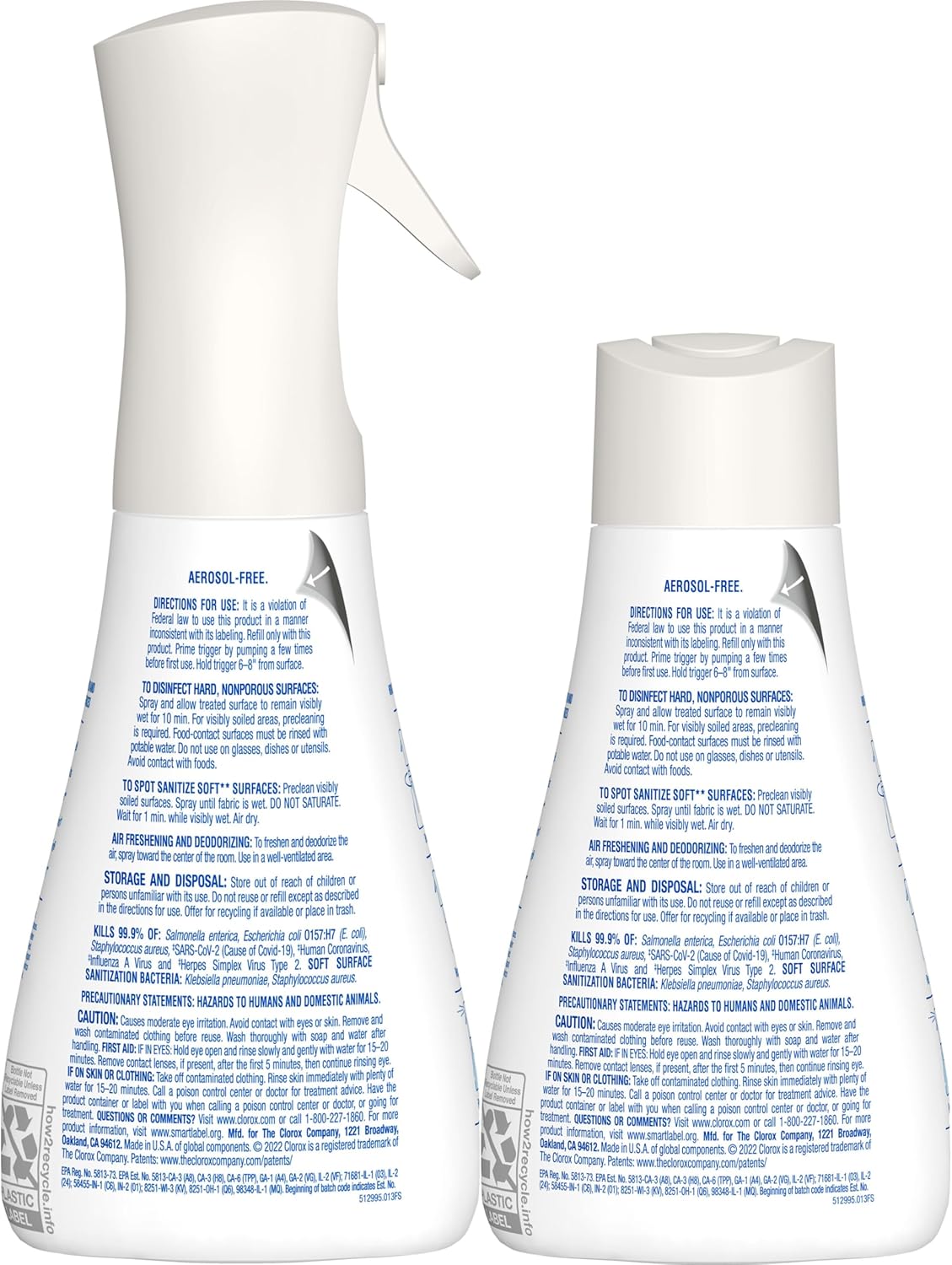 Clorox Disinfecting Mist Refill, Multi-Surface Disinfectant, Household Essentials, Lemongrass Mandarin, 16 Fluid Ounces
