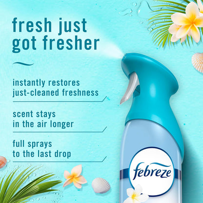 Febreze Air Mist Air Freshener Spray, Odor-Fighting Room Spray, Air Fresheners for Home and Bathroom and Kitchen, Aerosol Can, Downy April Fresh Scent, 8.8oz (Pack of 2)
