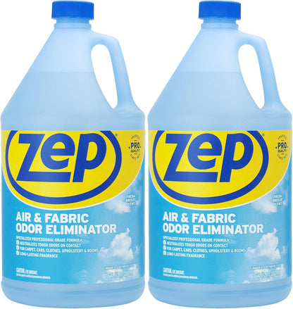 Zep Air Freshener and Fabric Odor Eliminator - Fresh-Breeze Scent - 1 Gallon (Case of 4) ZUAIR128 - Long-lasting Fragrance that Neutralizes Tough Odors on Contact