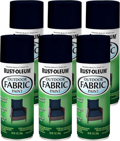 Rust-Oleum 358832 Outdoor Fabric Spray Paint, 12 oz, Navy