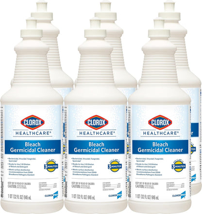 Clorox Healthcare Bleach Germicidal Cleaner Pull-Top, 32 Fluid Ounces (Package May Vary)