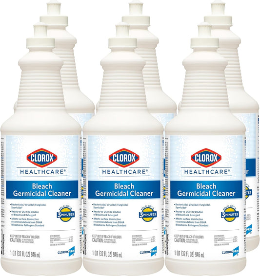 Clorox Healthcare Bleach Germicidal Cleaner Pull-Top, 32 Fluid Ounces (Package May Vary)