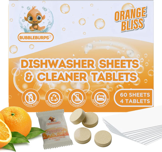 Dishwasher Detergent Sheets, 120 Washes, Natural Dishwasher Detergent Liquid, No Plastic or Phosphate Septic & Gray Water Safe, Organic, No Mess, Use in Dishwasher or Sink