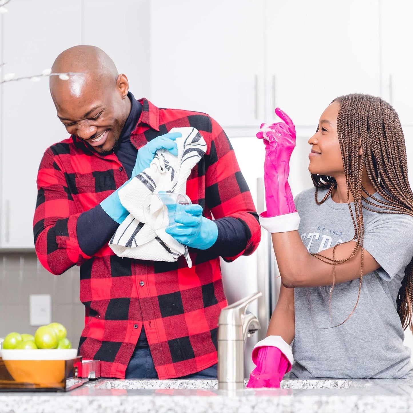 PLAYTEX Living Reuseable Rubber Cleaning Gloves (Small, 1 Pack), Premium Protection Reusable Household Gloves