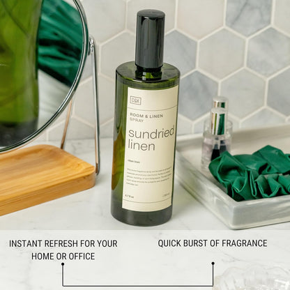 Craft & Kin Santal Woods Room Spray for Bedding, 6.76 oz, Pillow Spray, Long-Lasting Room Freshener, Soothing Aroma Mist for Home & Washroom