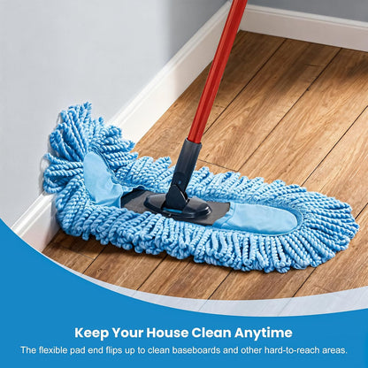 3 Pack Dust Mop Replacement Head for O-Cedar Dual-Action Dust Mop Pads Refills Microfiber Duster Mop Head Replacements Hardwood Floors Cleaning Washable Replace Pads No Handle