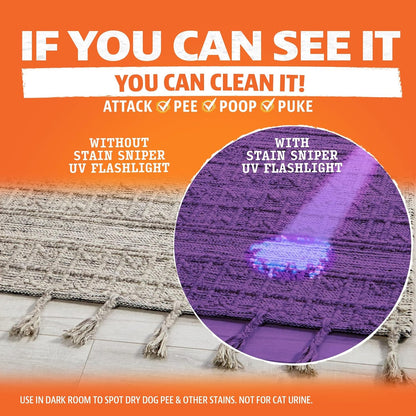 ANGRY ORANGE Stain & Odor Remover - 32oz Pet Urine Enzyme Cleaner - Enzymatic Dog & Cat Pee Destroyer and Odor Eliminator - NEW Orange Rush Scent Cleaning Solution for Home