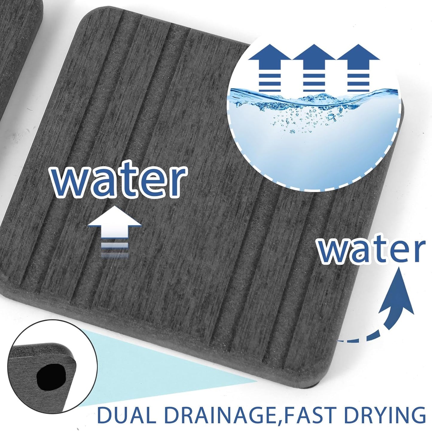 3PCS Water Absorbing Stone Tray, Fast Drying Stone Sink Tray, Stones Soap Trays, Water Absorbent Diatomite Trays, Diatomite Coasters for Kitchen Sink Bathroom Counter, Hand Soap Dish & Holders