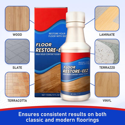 2PC Floor Restore Cleaner - Floor Restorer & Polish for Tile, Shine Wood, Laminate, Vinyl, Bamboo - Flooring Protection Agent